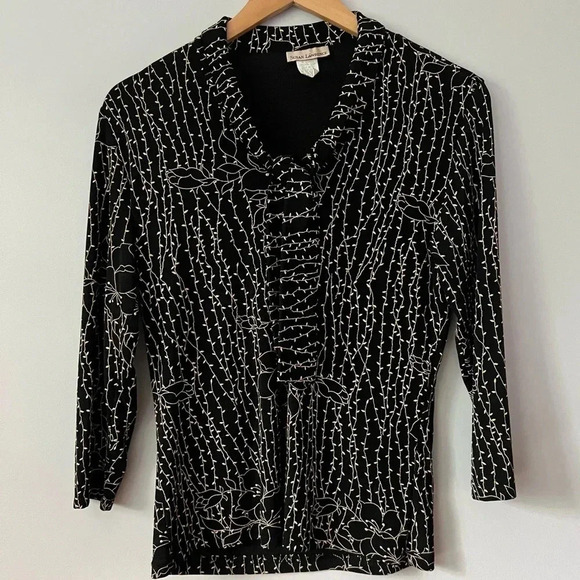 Susan Lawrence Vintage Embroidered Top | Size Large - Picture 1 of 5